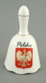Dzownek porcelanowy duży - Godło