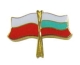 Flaga Polska - Bułgaria, przypinka