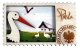 Magnes drewniany Polska bociany