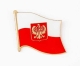 Flaga Polski Duża - przypinka