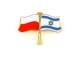 Flaga Polska - Izrael, przypinka