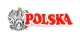 Naszywka haftowana. napis Polska