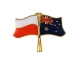 Flaga Polska - Australia, przypinka