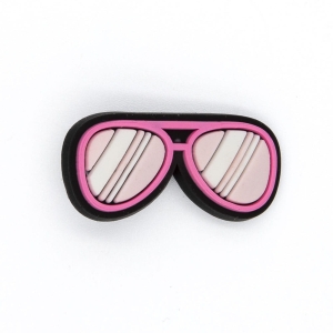 Różowy styl okulary przypinka do kroksów