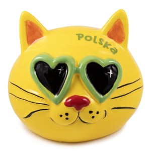 Skarbonka ceramiczna kot Polska