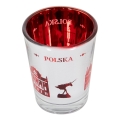 kieliszek pamiątkowy Łódź Polska z pomnikiem Nike