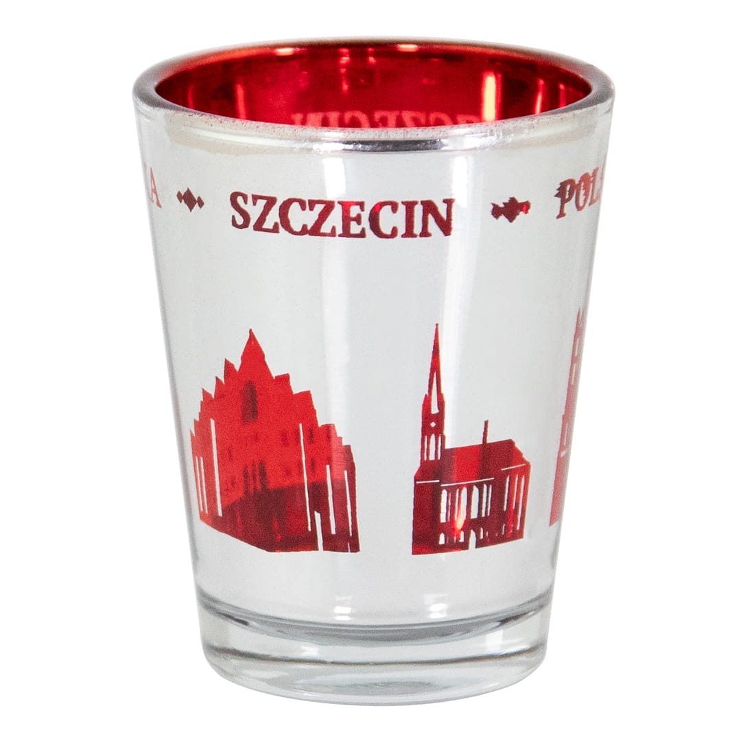 kieliszek lustrzany Szczecin pamiątka z miasta