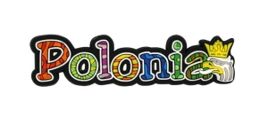 Magnes gumowy napis Polonia