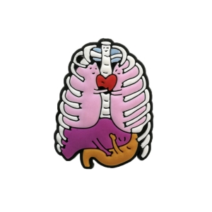 Klatka piersiowa przypinka, ozdoba, kroksy