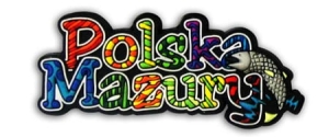 Magnes gumowy napis Polska Mazury