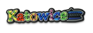 Magnes gumowy napis Katowice