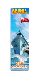 Zakładka do książki 3D - Gdynia ORP Błyskawica