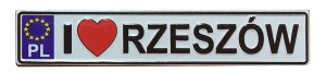 Magnes metalowy tablica rejestracyjna  Rzeszów