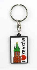 Brelok gumowy I love Kraków