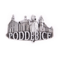 Magnes na lodówkę Poddębice panorama metalowy