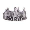 magnes metalowy Pniewy panorama pamiątka