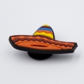 sombrero ozdoba crocspin z tyłu widok boczny