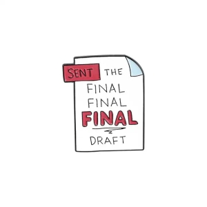 Przypinka metalowa dla grafika Final draft