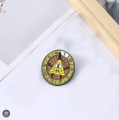 przypinka metalowa illuminati ozdoba gadżet kolekcjonerski
