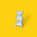 przypinka DNA emaliowana pin naukowy biologia