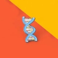 pin DNA przypinka biżuteria naukowa emaliowana