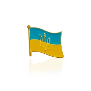Przypinka metalowa flaga Ukrainy