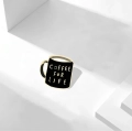 Przypinka coffee for life dla kawosza - szczegóły produktu