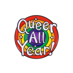 Metalowa przypinka, Queer all year LGBT