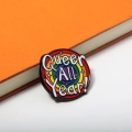 Przypinka LGBT Queer all year metal kolorowa