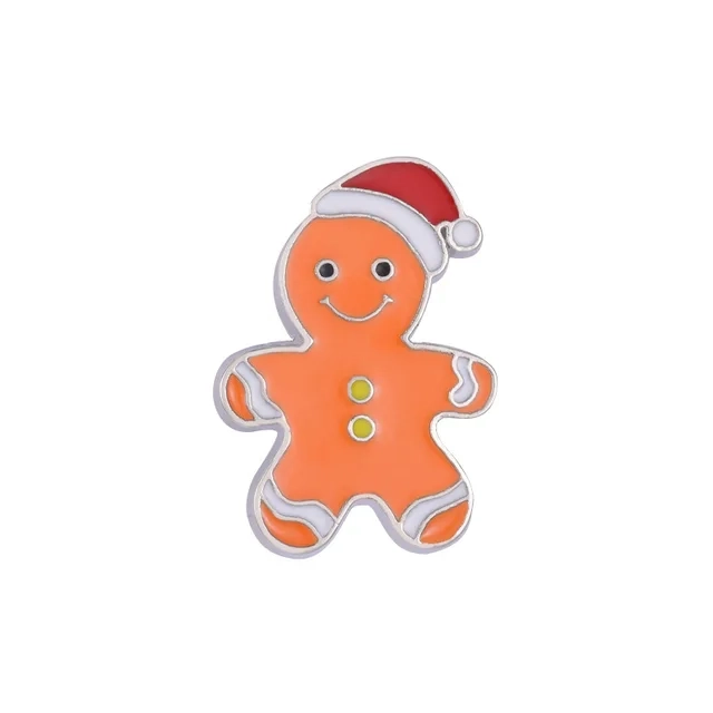 metalowa przypinka ciastek mikołaj ozdoba świąteczna