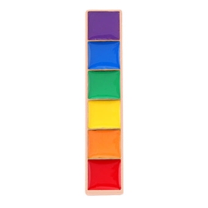 Metalowa przypinka, kolory LGBT