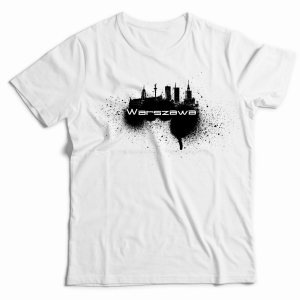 Koszulka Warszawa, spray