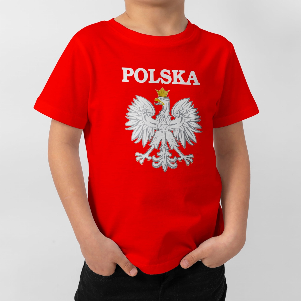 koszulka dziecięca Polska orzeł czerwona patriotyczna
