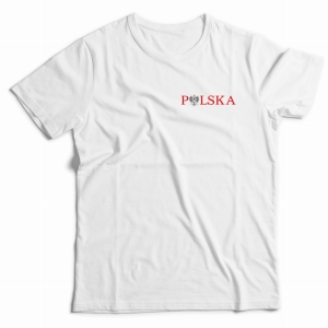 Koszulka Polska mały napis z orłem