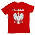 Koszulka Polska Godło czerwona z orłem białym