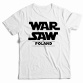 koszulka dziecięca Warszawa War Saw Poland biała