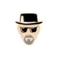 metalowa przypinka breaking bad heisenberg walter white