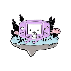 Metalowa przypinka konsola do gier