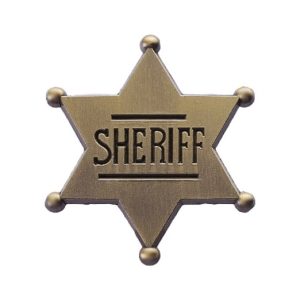 Przypinka metalowa do ubrania Sheriff
