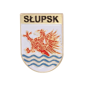 Herb Słupsk metalowa przypinka