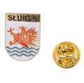 Przypinka Słupsk metalowa z zapięciem pin