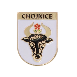 Przypinka – Herb Chojnice metalowa