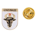 przypinka herb Chojnice z zapięciem pin metalowa
