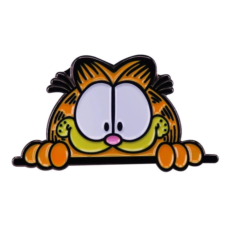 przypinka Garfield metalowa kot emaliowana pin