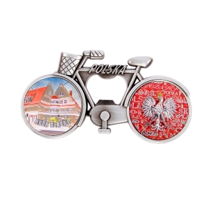 Bicycle fridge magnet with bottle opener – Ruda Śląska