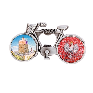Bicycle fridge magnet with bottle opener – Trzcińsko-Zdrój