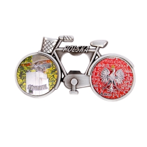 Świdnik Fridge Magnet with Bottle Opener – Bicycle Design