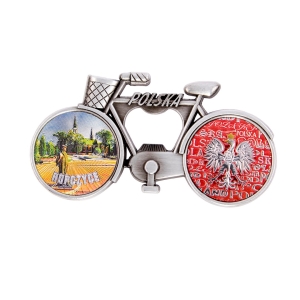 Bicycle fridge magnet with bottle opener – Ropczyce