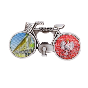 Bicycle fridge magnet with bottle opener – Ciechocinek