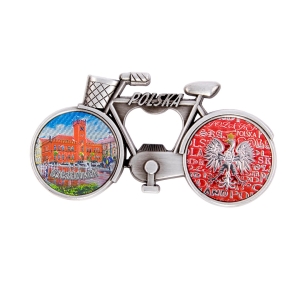 Bicycle fridge magnet with bottle opener – Szczecinek